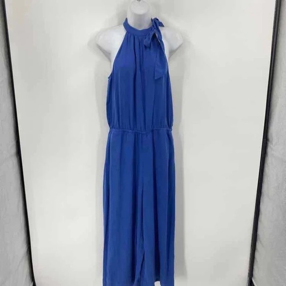 Cloth & Stone New Womens Size Small Blue Tencel Lyocell Wide Leg Jumpsuit - Picture 1 of 5